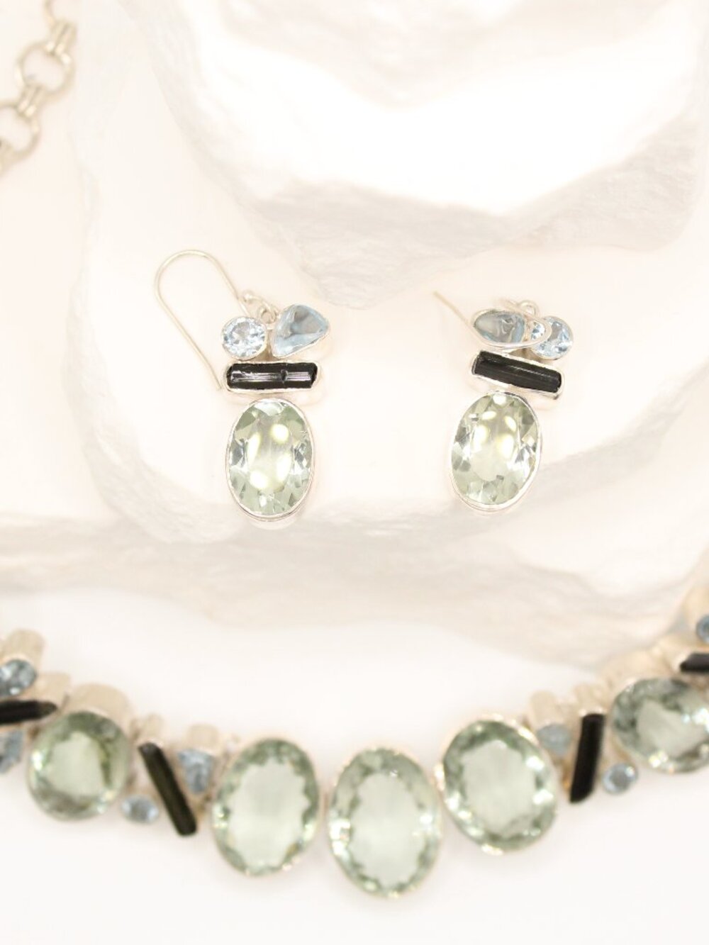 Multi-Gemstone Statement Set - Picture 2 of 5